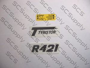 Partner R421 decal set